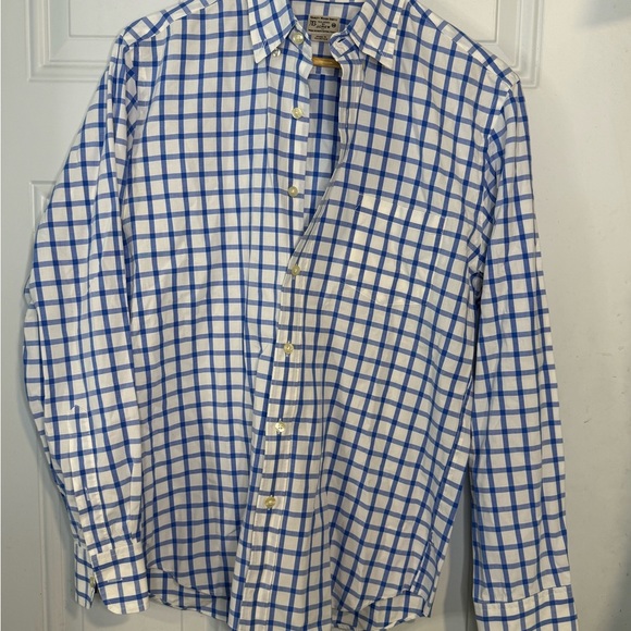 J. Crew Blue and White Casual Button Down Shirt - Picture 1 of 3